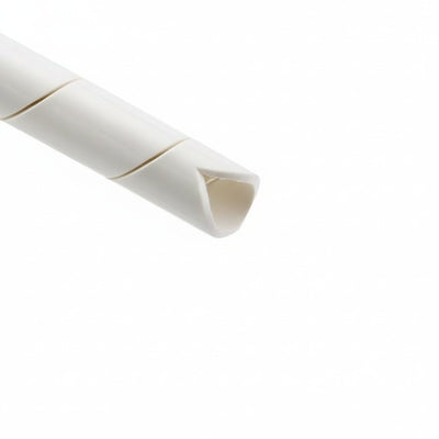 HellermannTyton 2.5FRP9C Spiralwrap Protective Sheathing, .38" Diameter, PE-FR, Natural, 100 ft/roll