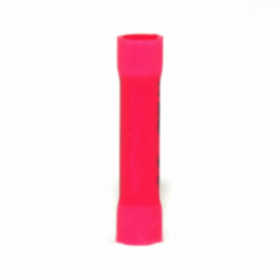 22-18 AWG Red Vinyl Insulated Butted Seam Butt Connectors, 100/bag