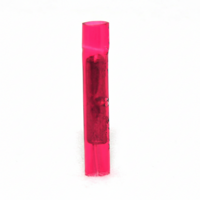 22-18 AWG Red Nylon Insulated Butted Seam Straight Butt Connectors 100/bag