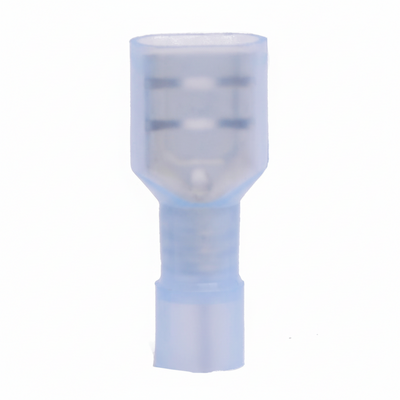 16-14 AWG Blue Nylon Insulated Fully Insulated Style A Disconnect Terminals, 100/bag