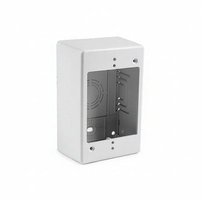 HellermannTyton TSRW-JB2 Single Gang Junction Box, 2" Deep, PVC, White, 1/bag