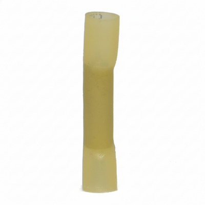 12-10 AWG Yellow Polyolefin Insulated Heat Shrink Butt Connectors, 100/bag