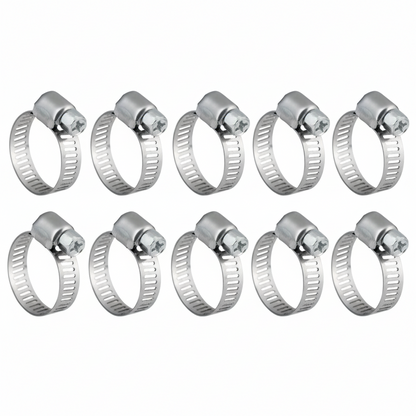 #4MP Stainless Steel Hose Clamp w/ Zinc Plated Screw 10/box