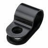 HellermannTyton 211-60003 P-Clamp, 0.39" Wide, 0.31'' Max Bundle Dia, 0.17'' Mounting Hole Dia, PA66HS, Black, 100/pkg