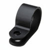 HellermannTyton 211-60007 P-Clamp, 0.39" Wide, 0.55'' Max Bundle Dia, 0.17'' Mounting Hole Dia, PA66HS Black, 100/pkg