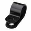 HellermannTyton 211-60061 P-Clamp, 0.39" Wide, 0.43'' Max Bundle Dia, 0.17'' Mounting Hole Dia, PA66HS Black, 1000/pkg