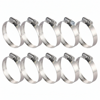#6P Stainless Steel Hose Clamp w/ Zinc Plated Screw 10/box