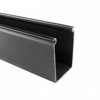 HellermannTyton 181-05500 Solid Wall Wiring Duct, .5" X .5", Non-Adhesive, PVC, Black, 120ft/Carton