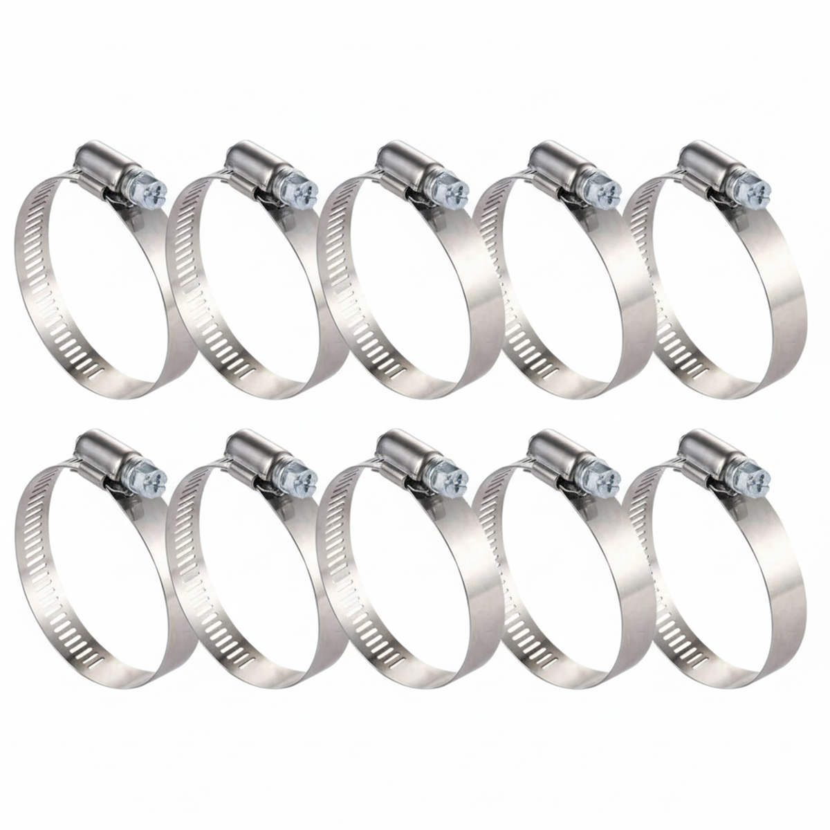 #16P Stainless Steel Hose Clamp w/ Zinc Plated Screw 10/box
