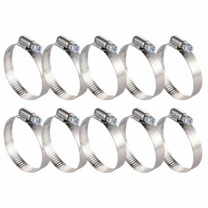 #16P Stainless Steel Hose Clamp w/ Zinc Plated Screw 10/box