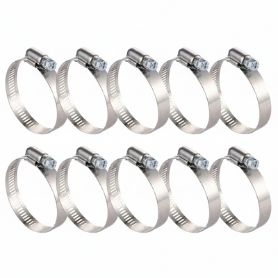 #24P Stainless Steel Hose Clamp w/ Zinc Plated Screw 10/box