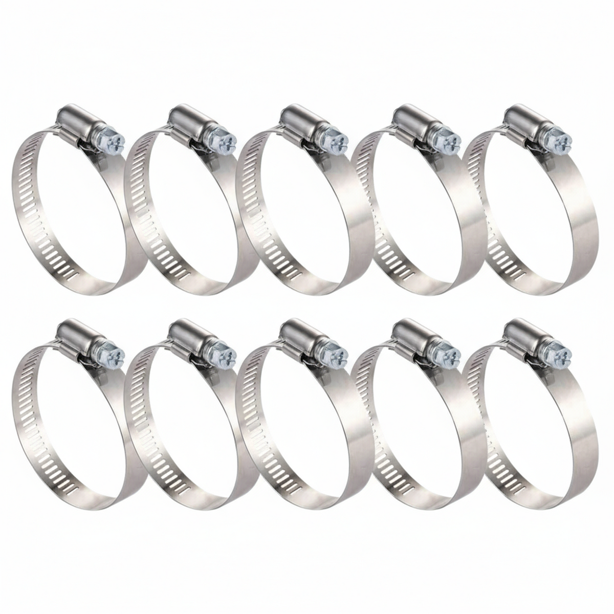 #32P Stainless Steel Hose Clamp w/ Zinc Plated Screw 10/box