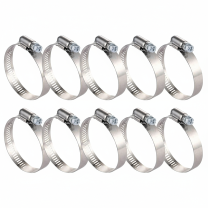#32P Stainless Steel Hose Clamp w/ Zinc Plated Screw 10/box
