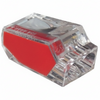 2 Port Push-In Connectors Red 500/bag