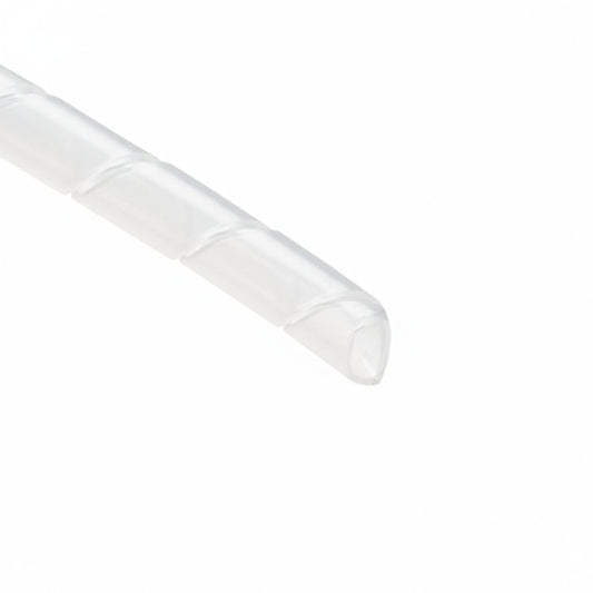 HellermannTyton 2P9C Spiralwrap Protective Sheathing, .25" Diameter, PTFE, Natural, 100 ft/roll