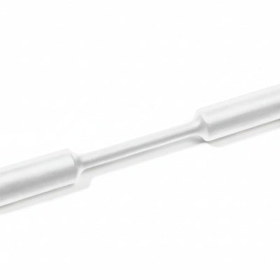 HellermannTyton 309-60307 Heat Shrink Tubing, Mini Reel, 2:1 Shrink Ratio, 1/2", 12.7/6.4 Dia, PO, White, 50 ft/reel