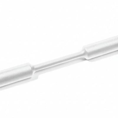 HellermannTyton 309-65158 Heat Shrink Tubing, 4' Long Stick, 2:1 Shrink Ratio, 3/8", 9.5/4.8 Dia, PO, White, 15/pkg