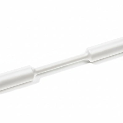 HellermannTyton 309-65178 Heat Shrink Tubing, 4' Long Stick, 2:1 Shrink Ratio, 3/4", 19.1/9.5 Dia, PO, White, 5/pkg