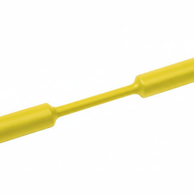 HellermannTyton 309-65179 Heat Shrink Tubing, 4' Long Stick, 2:1 Shrink Ratio, 3/4", 19.1/9.5 Dia, PO, Yellow, 5/pkg