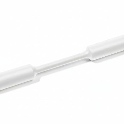 HellermannTyton 309-65214 Heat Shrink Tubing, 4' Long Stick, 2:1 Shrink Ratio, 2.0", 50.8/25.4 Dia, PO, White, 6/pkg
