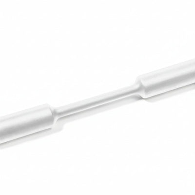HellermannTyton 309-65224 Heat Shrink Tubing, 4' Long Stick, 2:1 Shrink Ratio, 3.0", 76.2/38.1 Dia, PO, White, 3/pkg