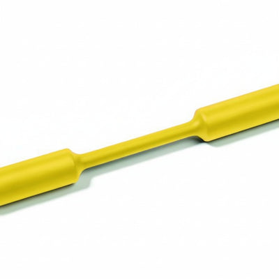 HellermannTyton 309-65294 Heat Shrink Tubing, 4' Long Stick, 2:1 Shrink Ratio, 1/2", 12.7/6.4 Dia, PO, Yellow, 10/pkg