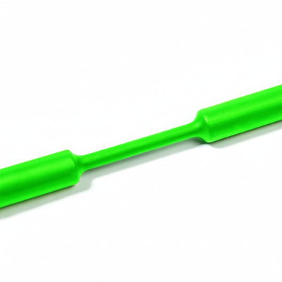 HellermannTyton 309-65296 Heat Shrink Tubing, 4' Long Stick, 2:1 Shrink Ratio, 3/4", 19.1/9.5 Dia, PO, Green, 5/pkg