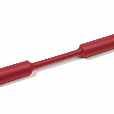 HellermannTyton 309-65297 Heat Shrink Tubing, 4' Long Stick, 2:1 Shrink Ratio, 1", 25.4/12.7 Dia, PO, Red, 5/pkg