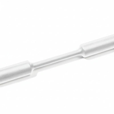 HellermannTyton 309-65299 Heat Shrink Tubing, 4' Long Stick, 2:1 Shrink Ratio, 1", 25.4/12.7 Dia, PO, White, 5/pkg