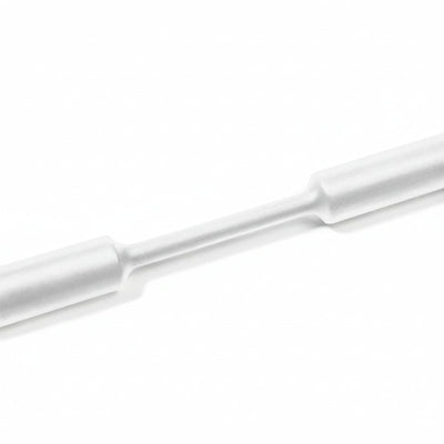 HellermannTyton 309-65304 Heat Shrink Tubing, 4' Long Stick, 2:1 Shrink Ratio, 1.50", 38.1/19.1 Dia, PO, White, 6/pkg