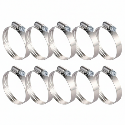 #40P Stainless Steel Hose Clamp w/ Zinc Plated Screw 10/box