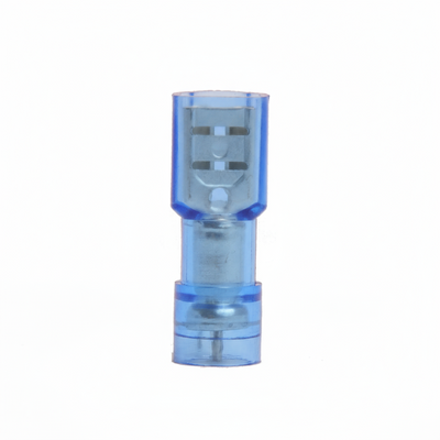 16-14 AWG Blue Nylon Insulated 3-pc Fully Insulated Style C Disconnect Terminals, 100/bag