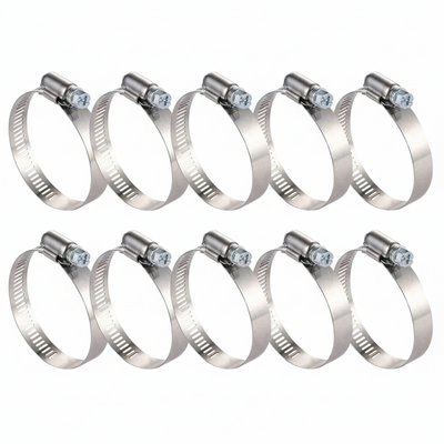 #44P Stainless Steel Hose Clamp w/ Zinc Plated Screw 10/box