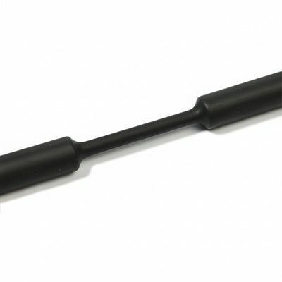 HellermannTyton 333-41514 Heat Shrink Tubing, 4' Long Stick, 3:1 Shrink Ratio, 1", 25.4/8.0 Dia, PO, Black, 5/pkg