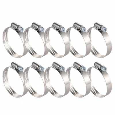 #52P Stainless Steel Hose Clamp w/ Zinc Plated Screw 10/box