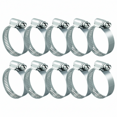 #10S All Stainless Steel Hose Clamp 10/box