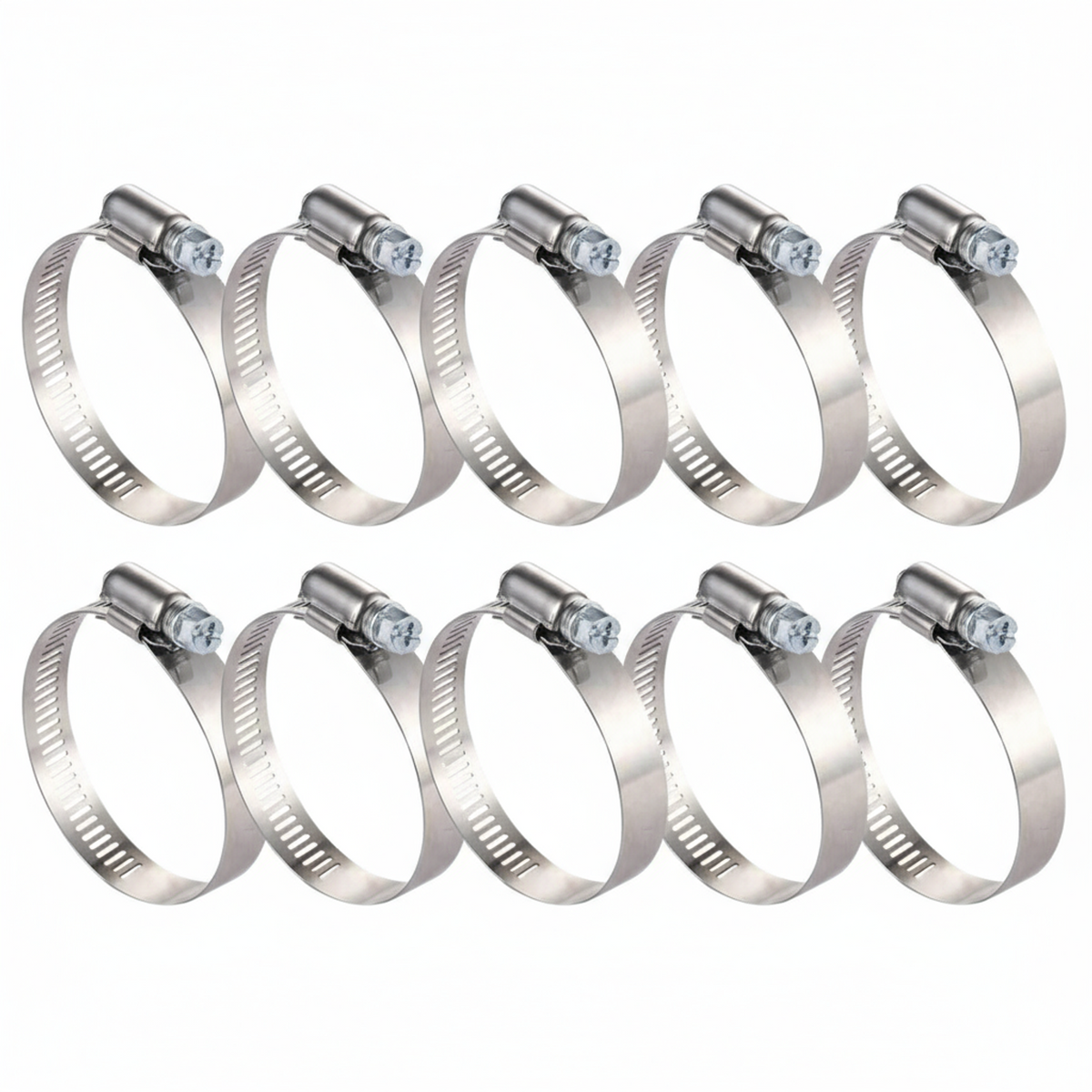 #88P Stainless Steel Hose Clamp w/ Zinc Plated Screw 10/box