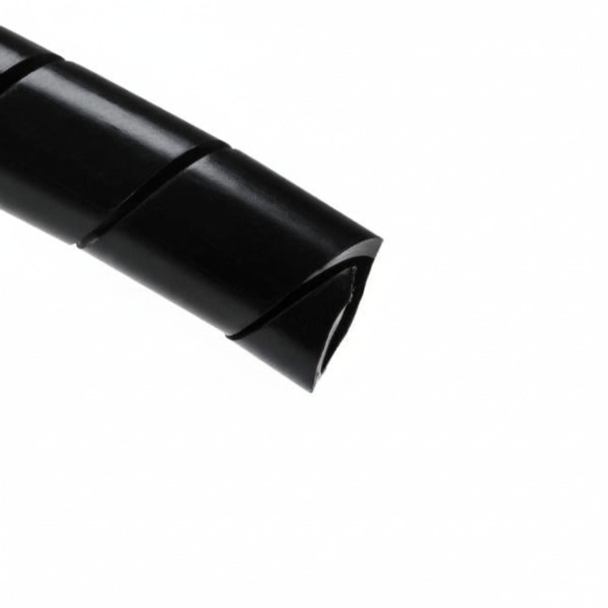 HellermannTyton 3NFP0C Spiralwrap Protective Sheathing, .5" Diameter, PE, Black, 100 ft/roll