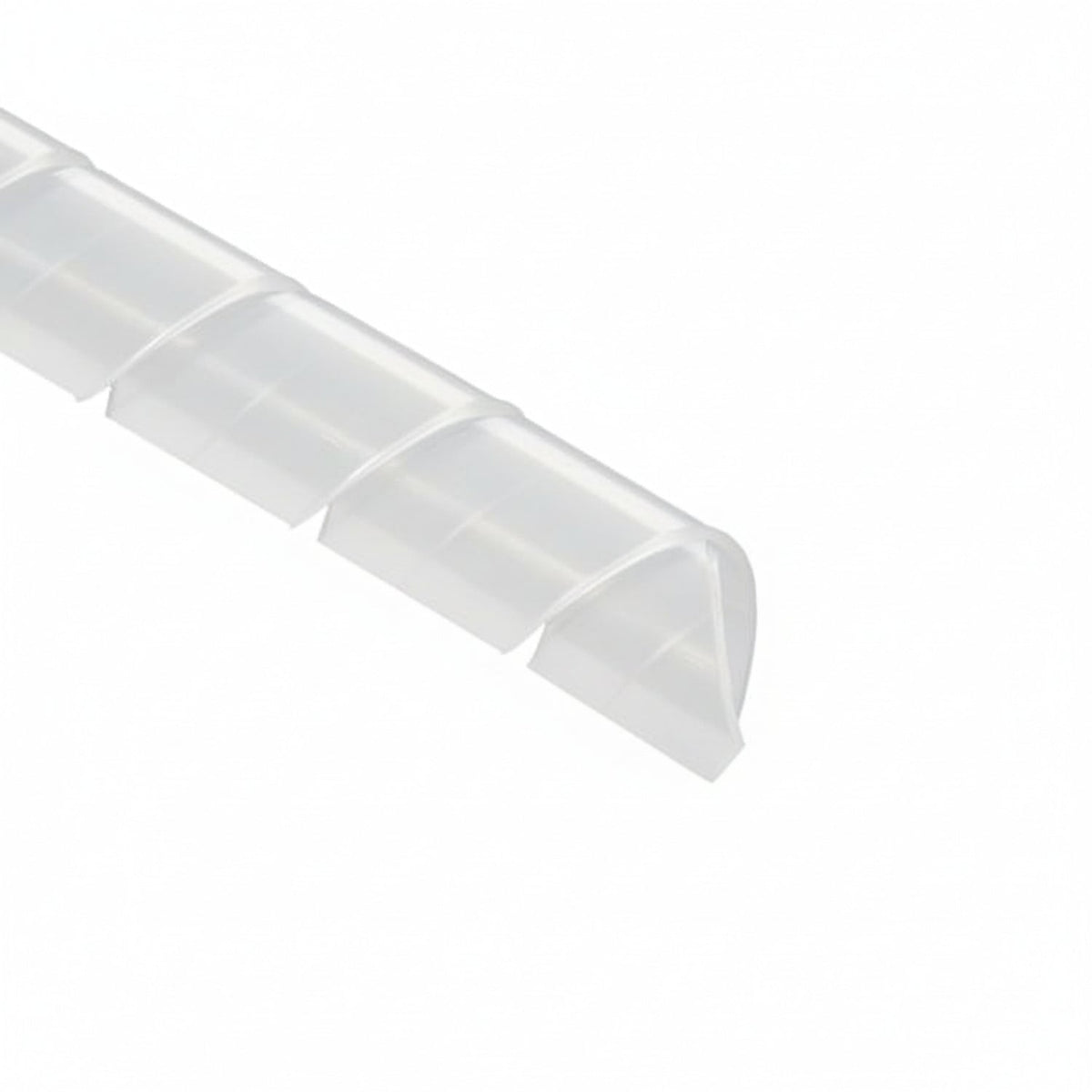 HellermannTyton 3P9C Spiralwrap Protective Sheathing, .5" Diameter, PTFE, Natural, 100 ft/roll