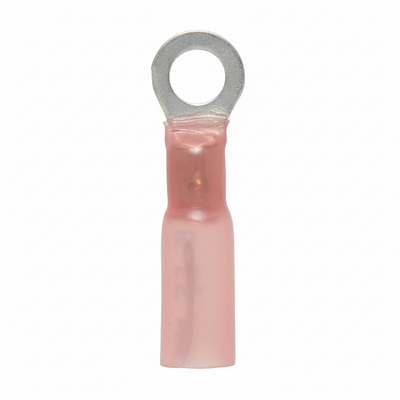 22-18 AWG Heat Shrink - Crimp & Seal #10 Stud Ring Terminal 100/Bag