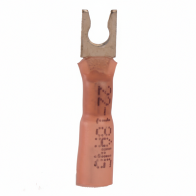 22-18 AWG Heat Shrink #10 Snap Spade Terminal 100/Bag