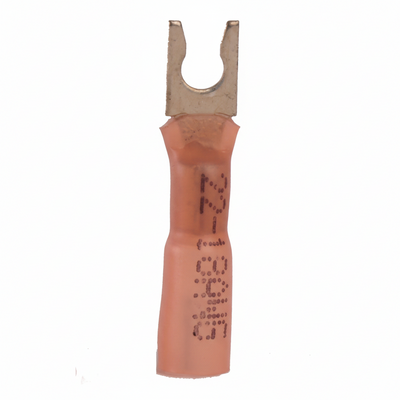 22-18 AWG Heat Shrink #8 Snap Spade Terminal 100/Bag