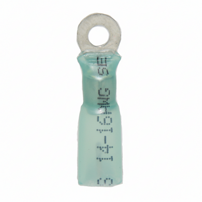16-14 AWG Heat Shrink - Crimp & Seal #8 Stud Ring Terminal 100/Bag