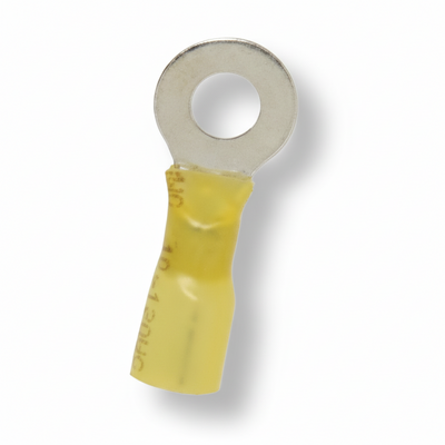 12-10 AWG Heat Shrink - Crimp & Seal #10 Stud Ring Terminal 100/Bag