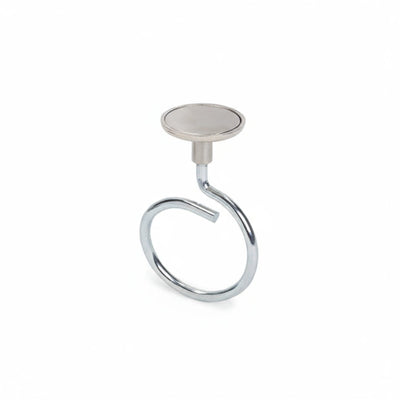 Magnetic Bridle Ring, Large, 2” Dia Ring, Neodymium Magnet/Steel, 90lb Pull Force, 10/Box