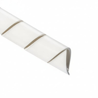HellermannTyton 4FRP9C Spiralwrap Protective Sheathing, .75" Diameter, PE-FR, Natural, 100 ft/roll