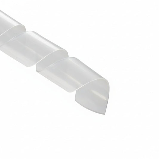 HellermannTyton 4P9C Spiralwrap Protective Sheathing, .75" Diameter, PTFE, Natural, 100 ft/roll