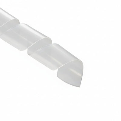 HellermannTyton 4P9C Spiralwrap Protective Sheathing, .75" Diameter, PTFE, Natural, 100 ft/roll