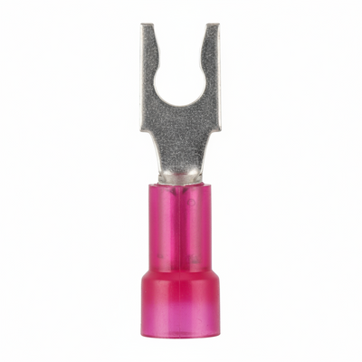 22-18 AWG Nylon Insulated #8 Snap Spade Terminal 100/Bag