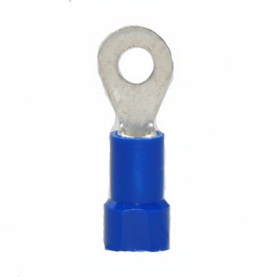 16-14 AWG Vinyl Insulated #8 Stud Ring Terminal 100/Bag